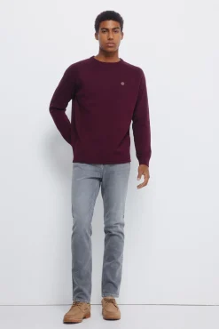 Springfield Jeans-Calça jeans cinza slim fit com lavagem média cinzento