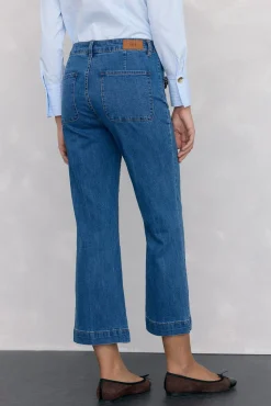 Pedro del Hierro Jeans-Calça jeans cropped Azul