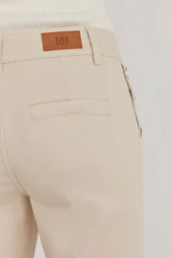 Pedro del Hierro Jeans|Calças-Calça jeans cropped de perna larga Beige