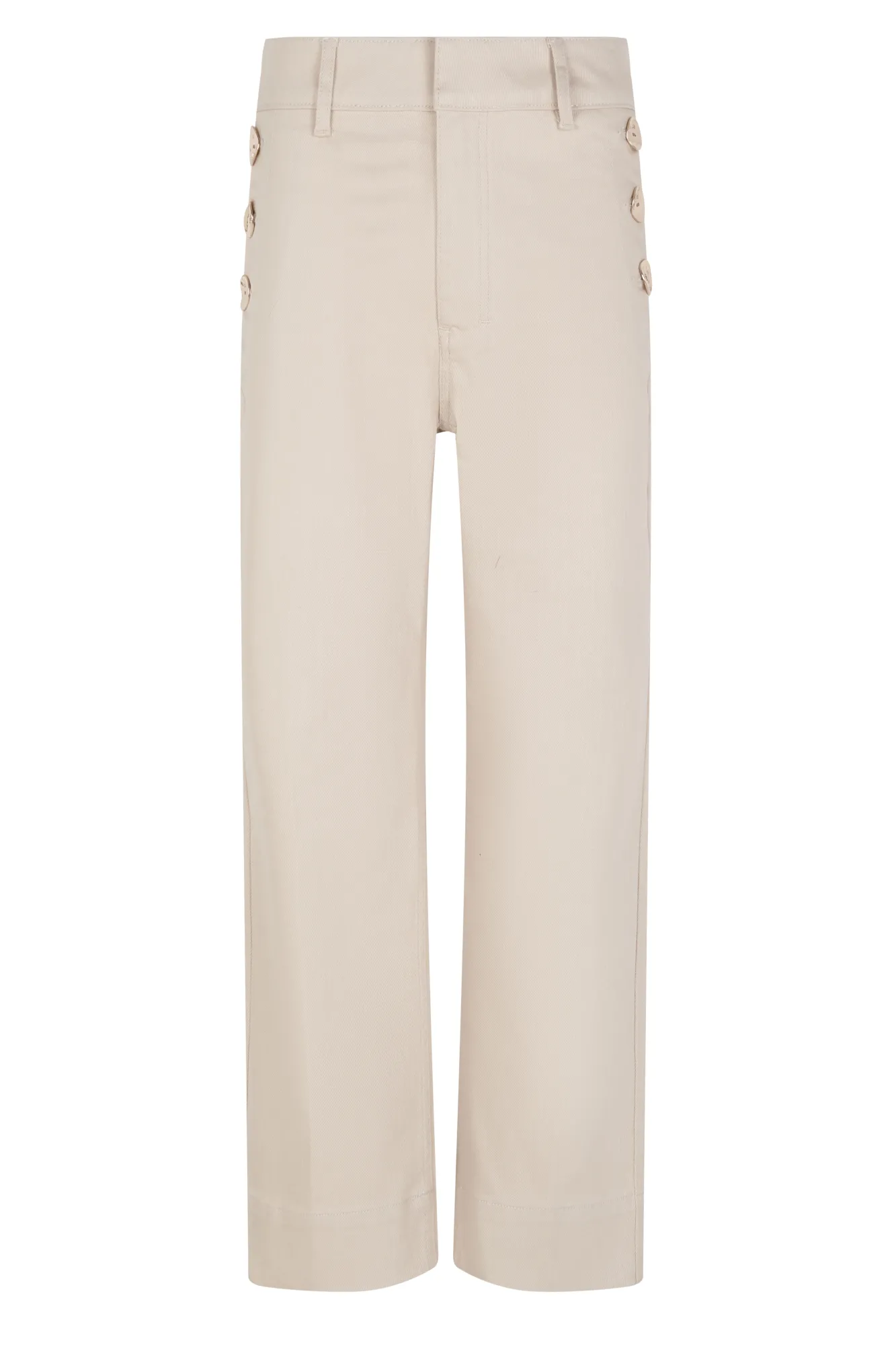 Pedro del Hierro Jeans|Calças-Calça jeans cropped de perna larga Beige