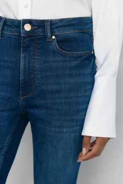 Pedro del Hierro Jeans|Calças-Calça jeans cropped flare push-up Azul