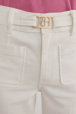 Pedro del Hierro Jeans|Calças-Calça jeans cropped Stovepipe Ecru