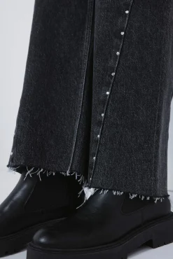 Springfield Kids Calças-Calça jeans culotte com denim para menina cinzento