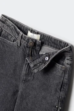 Springfield Kids Calças-Calça jeans culotte com denim para menina cinzento