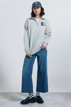 Springfield Jeans-Calça jeans de marinheiro azul