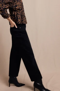 Slowlove Jeans|Calças-Calça jeans estilo barril Preto