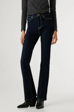 Pepe Jeans Jeans-Calça jeans flare de corte alta azul