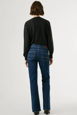 Pepe Jeans Jeans-Calça jeans flare de corte baixo azul