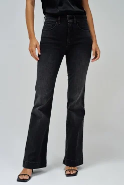 Salsa Jeans Jeans|Calças-Calça jeans flare push-in Faith Preto