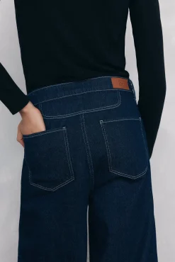 Pedro del Hierro Jeans|Calças-Calça jeans larga Azul
