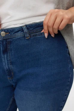 Vero Moda Curve Jeans-Calça jeans larga plus size Azul