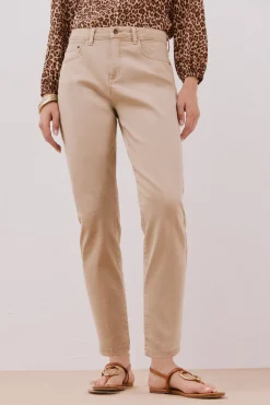 Cortefiel Jeans|Calças-calça jeans mamãe Castanho