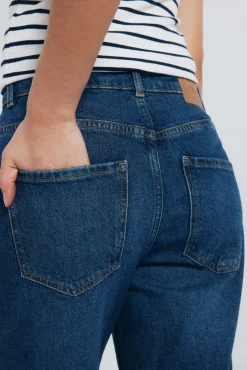 Springfield Jeans-calça jeans mamãe azul