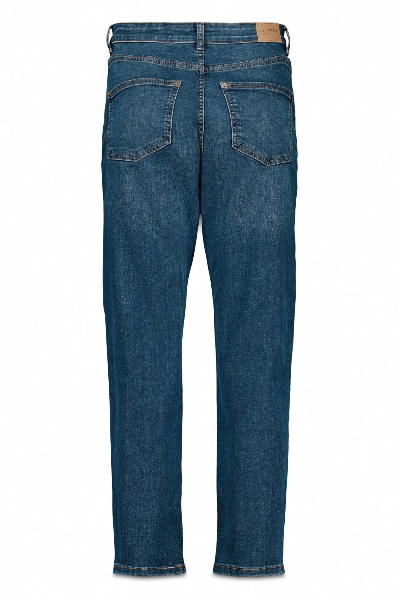 Cortefiel Jeans|Calças-calça jeans mamãe Azul