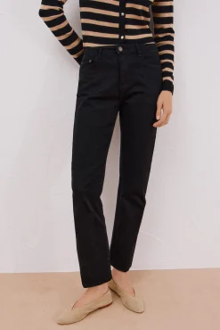 Cortefiel Jeans|Calças-Calça jeans reta Preto