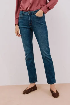 Cortefiel Jeans|Calças-Calça jeans reta Azul