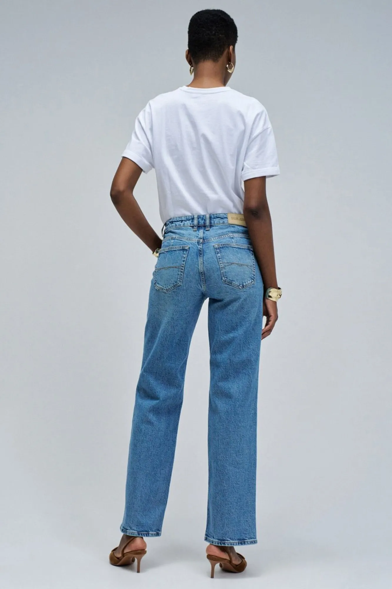 Salsa Jeans Jeans-Calça jeans reta Azul