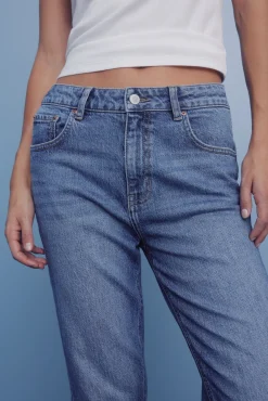 Springfield Jeans-Calça jeans reta azul