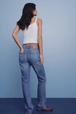 Springfield Jeans-Calça jeans reta azul