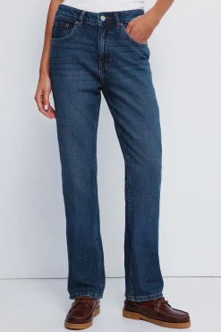 Springfield Jeans-Calça jeans reta azul