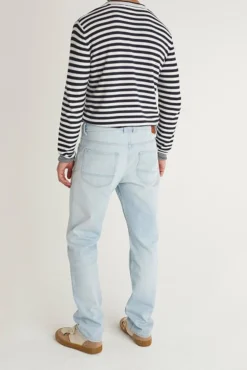 Pepe Jeans Jeans-Calça jeans reta desbotada azul