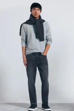 Springfield Jeans-Calça jeans skinny cinza escuro cinzento