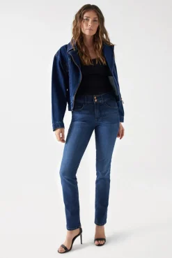 Salsa Jeans Jeans|Calças-Calça jeans skinny com push-in secreto Azul