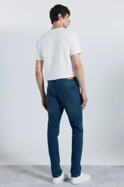 Springfield Jeans-Calça jeans skinny fit tingida azul