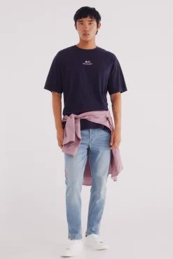 Springfield Jeans-Calça jeans skinny fit tingida azul