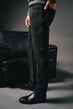 OOTO Jeans|Calças-Calça jeans slim fit Preto