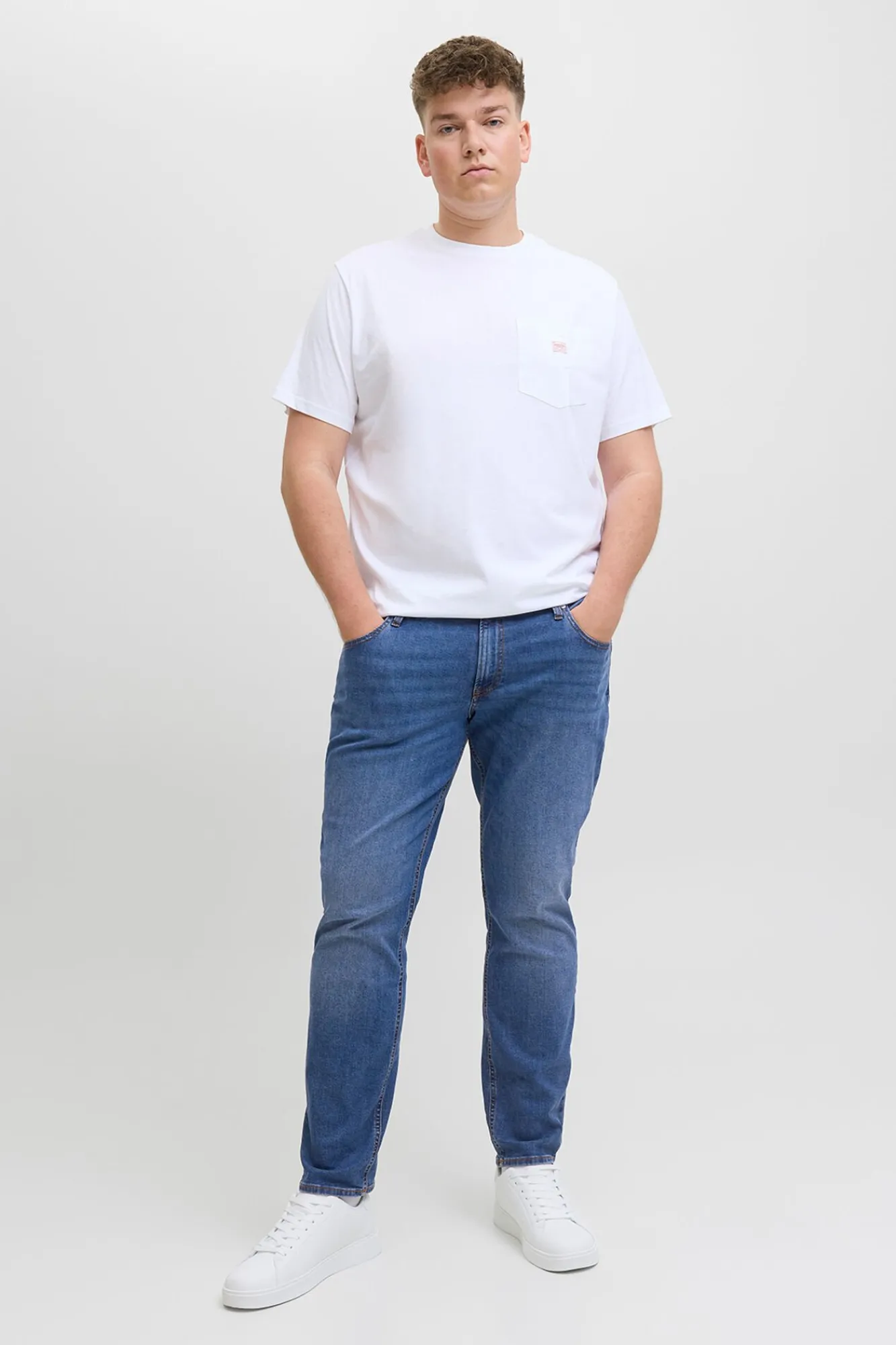 Jack & Jones PLUS Jeans-Calça jeans slim fit PLUS azul