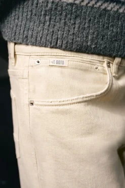 OOTO Jeans|Calças-Calça jeans straight fit Tostado