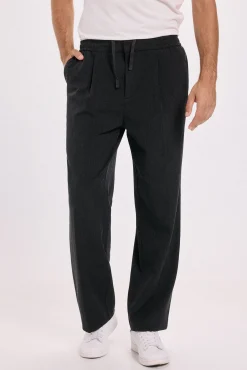 Jack & Jones Calças-Calça largas com pregas Cinzento