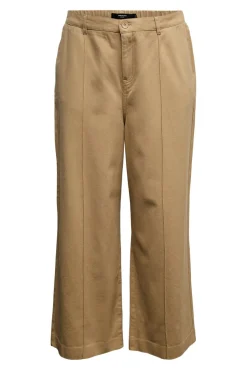 Vero Moda Curve Calças-Calça largas de tamanho grande Castanho