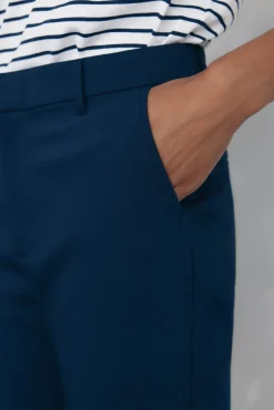 Pedro del Hierro Calças-Calça reta clássica Azul