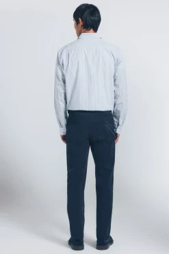 Springfield Calças-Calça slim fit com 5 calça azul