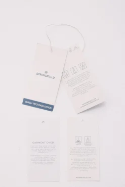 Springfield Calças-Calça slim fit com 5 calça preto