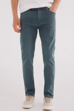 Springfield Calças-Calça slim fit com 5 calça azul