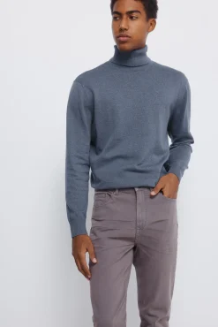 Springfield Calças-Calça slim fit com 5 calça cinzento