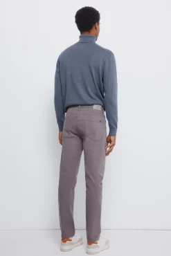 Springfield Calças-Calça slim fit com 5 calça cinzento