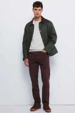 Springfield Calças-Calça slim fit com 5 calça cru