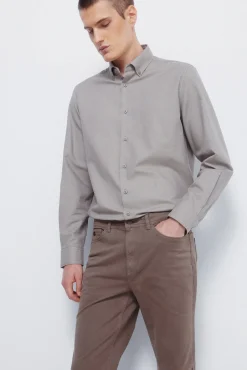 Springfield Calças-Calça slim fit com 5 calça cru