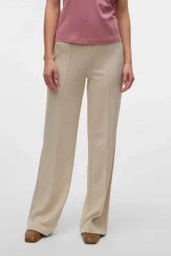 Vero Moda Calças-Calça social elástica Tostado