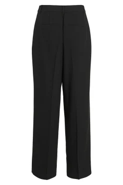 Vila Calças-Calça social reta com viscose Preto