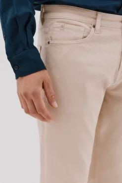 Cortefiel Jeans|Calças-Calças 5 bolsos cor regular fit Tostado