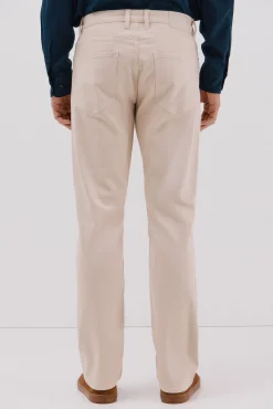 Cortefiel Jeans|Calças-Calças 5 bolsos cor regular fit Tostado