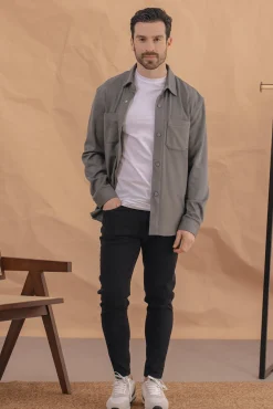 Celopman Jeans|Calças-Calças 5 Bolsos Skinny preto