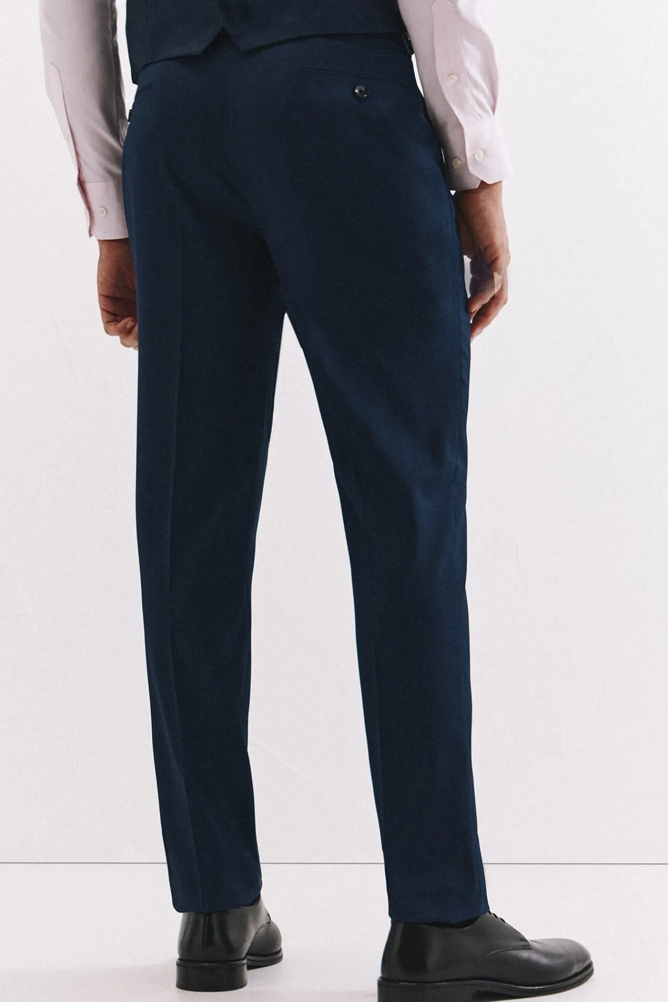 Cortefiel Calças|Calças Clássicas-Calças azuis slim fit Azul