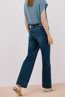 Cortefiel Jeans|Calças-Calças buttons Azul