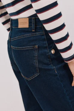 Cortefiel Jeans|Calças-Calças buttons Azul